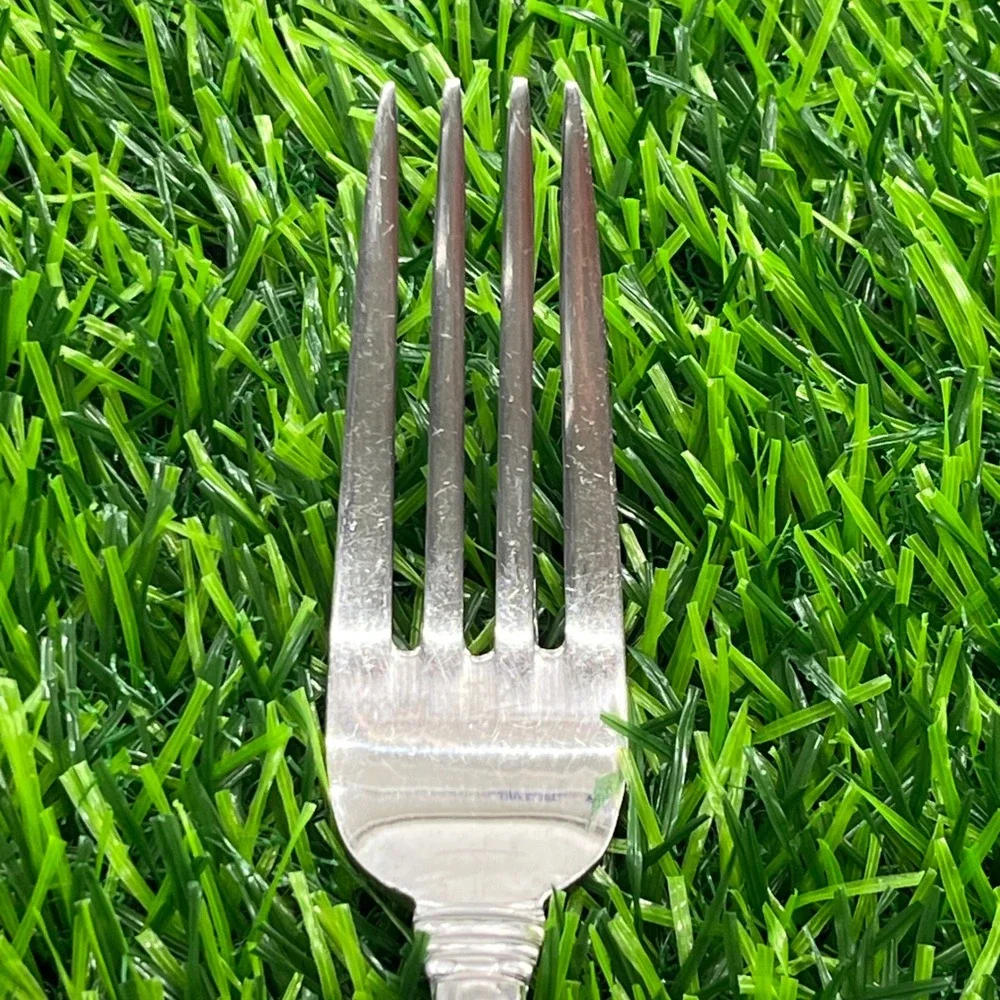 Pfaltzgraff 18/8‎ Stainless Steel Dinner Fork Ribbed Glossy 8 Inch Silverware